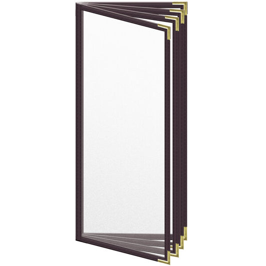 H. Menu Cover w/ Gold Smooth Corners and Matte Finish – item 759TDD5CM41