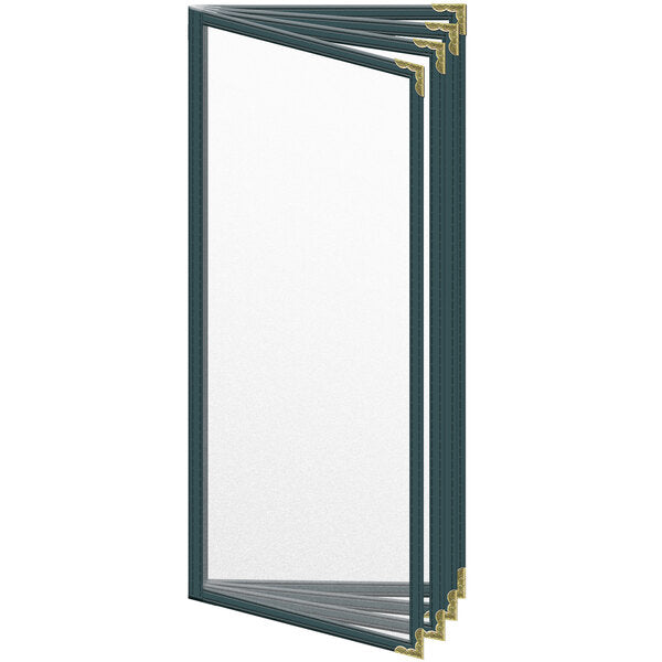 H. Menu Cover w/ Gold Decorative Corners and Matte Finish – item 759TDD6AM41