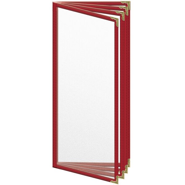 H. Menu Cover w/ Gold Decorative Corners and Matte Finish – item 759TDD3AM41