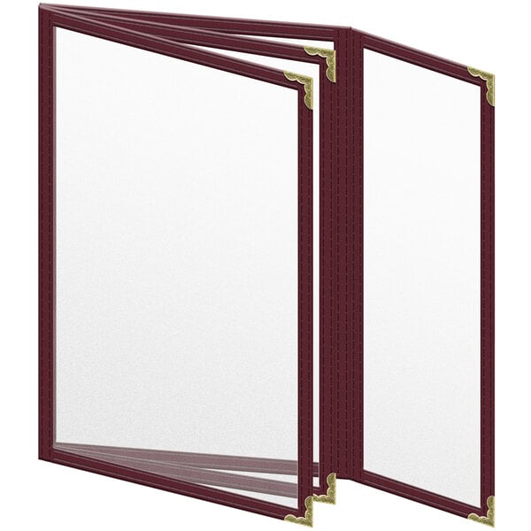 H. Menu Cover w/ Decorative Corners and Matte Finish – item 759TBQ8AM55