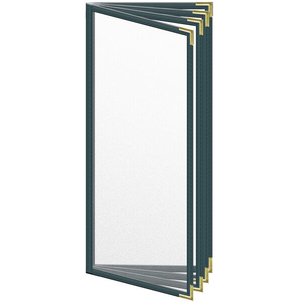 H. Menu Cover w/ Gold Smooth Corners and Matte Finish – item 759TDD6CM41