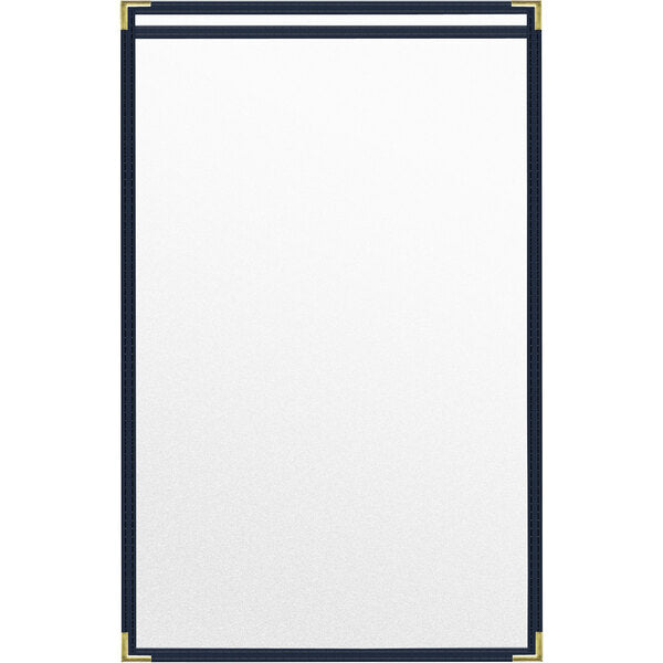 H. Menu Cover w/ Gold Smooth Corners and Matte Finish – item 759TES7CM17