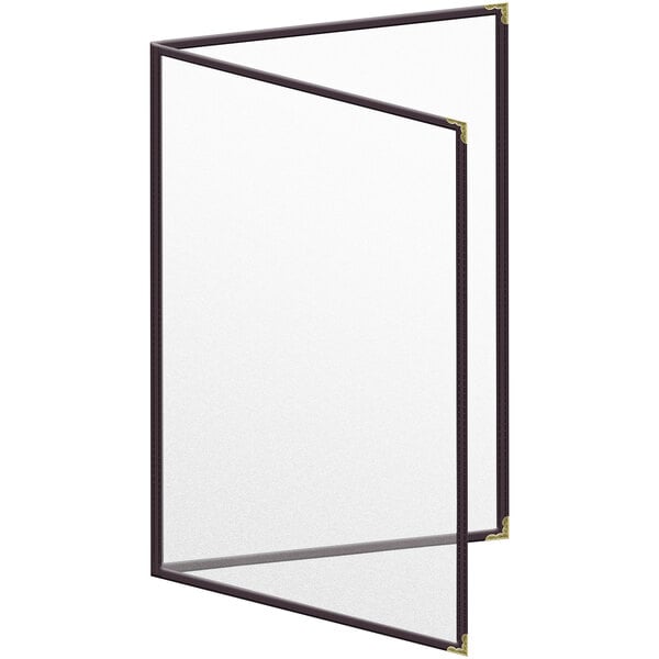 H. Menu Cover w/ Gold Decorative Corners and Matte Finish – item 759TED5AM17