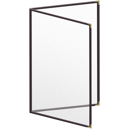 H. Menu Cover w/ Gold Decorative Corners and Matte Finish – item 759TED5AM17