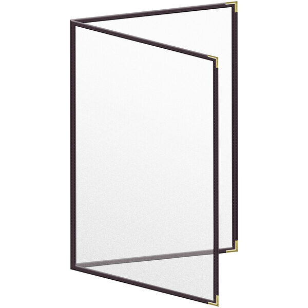 H. Menu Cover w/ Gold Smooth Corners and Matte Finish – item 759TED5CM17