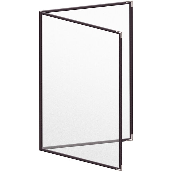 H. Menu Cover w/ Silver Smooth Corners and Matte Finish – item 759TED5DM17