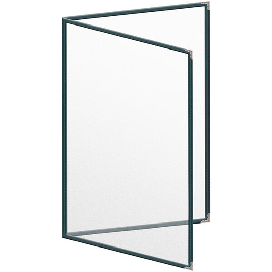 H. Menu Cover w/ Silver Decorative Corners and Matte Finish – item 759TED6BM17
