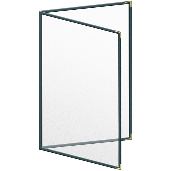 H. Menu Cover w/ Gold Smooth Corners and Matte Finish – item 759TED6CM17