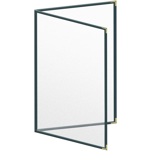 H. Menu Cover w/ Gold Smooth Corners and Matte Finish – item 759TED6CM17