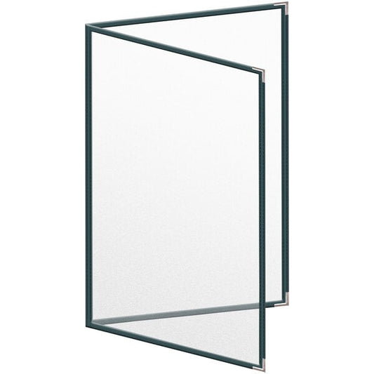 H. Menu Cover w/ Silver Smooth Corners and Matte Finish – item 759TED6DM17