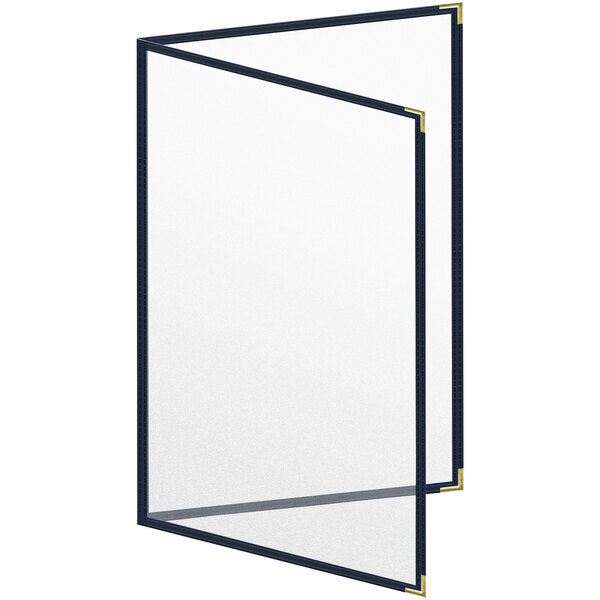 H. Menu Cover w/ Gold Smooth Corners and Matte Finish – item 759TED7CM17