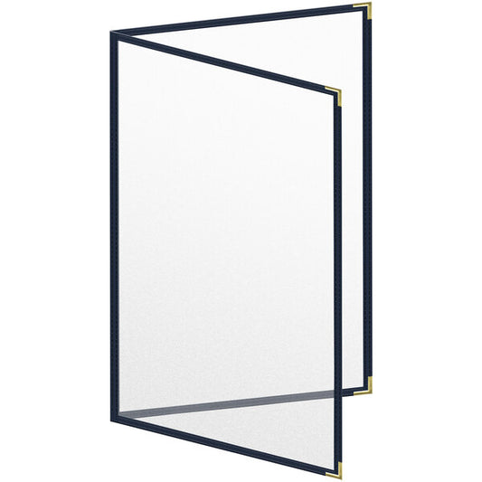 H. Menu Cover w/ Gold Smooth Corners and Matte Finish – item 759TED7CM17
