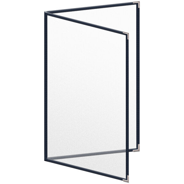 H. Menu Cover w/ Silver Smooth Corners and Matte Finish – item 759TED7DM84