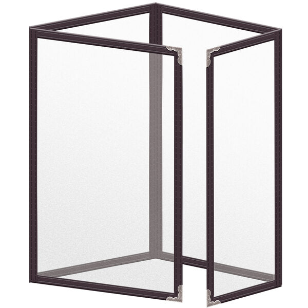 H. Menu Cover w/ Silver Decorative Corners and Matte Finish – item 759TTQ5BM55
