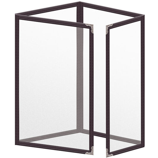 H. Menu Cover w/ Silver Decorative Corners and Matte Finish – item 759TTQ5BM55