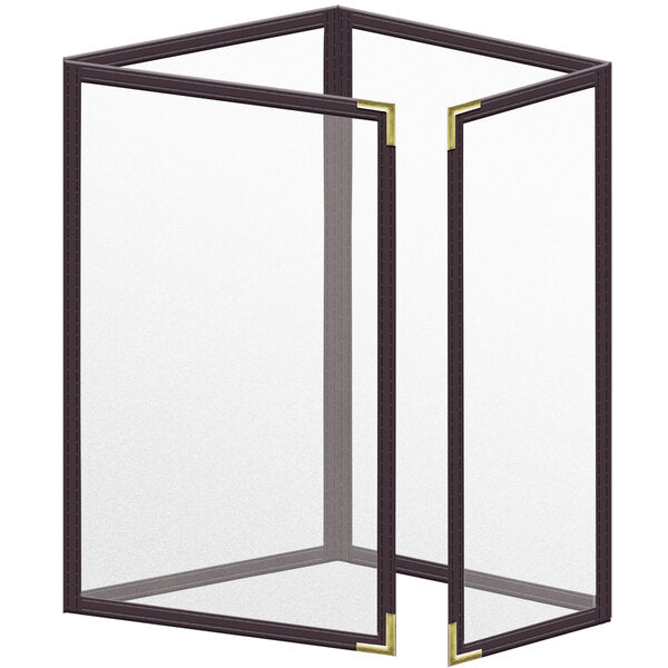 H. Menu Cover w/ Gold Smooth Corners and Matte Finish – item 759TTQ5CM55