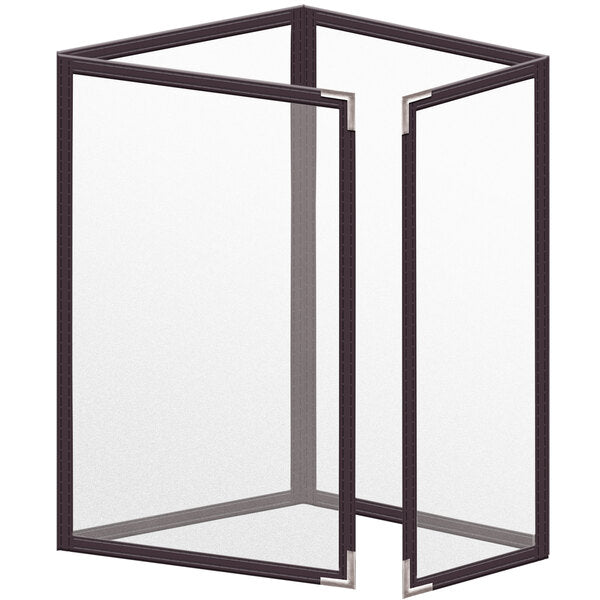 H. Menu Cover w/ Silver Smooth Corners and Matte Finish – item 759TTQ5DM55