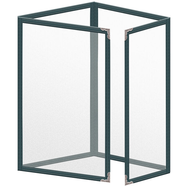 H. Menu Cover w/ Silver Decorative Corners and Matte Finish – item 759TTQ6BM55