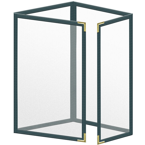 H. Menu Cover w/ Gold Smooth Corners and Matte Finish – item 759TTQ6CM55
