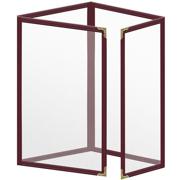 H. Menu Cover w/ Decorative Corners and Matte Finish – item 759TTQ8AM55