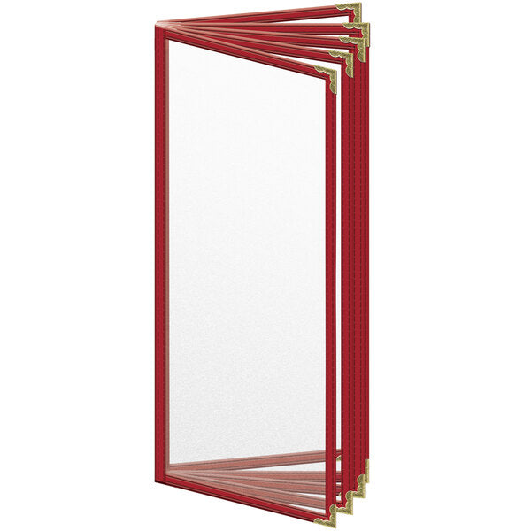H. Menu Cover w/ Gold Decorative Corners and Matte Finish – item 759TEN3AM41