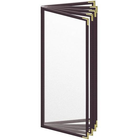 H. Menu Cover w/ Gold Smooth Corners and Matte Finish – item 759TEN5CM41