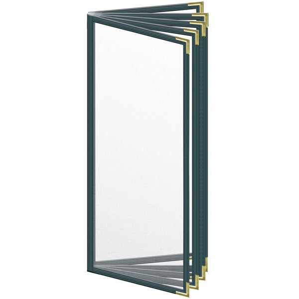 H. Menu Cover w/ Gold Smooth Corners and Matte Finish – item 759TEN6CM41