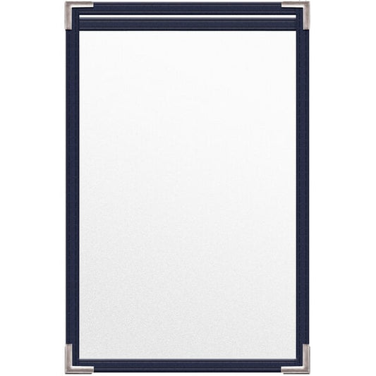 H. Menu Cover w/ Silver Smooth Corners and Matte Finish – item 759TES7DM55