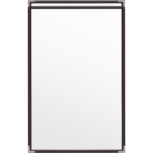 H. Menu Cover w/ Silver Smooth Corners and Matte Finish – item 759TES5DM17