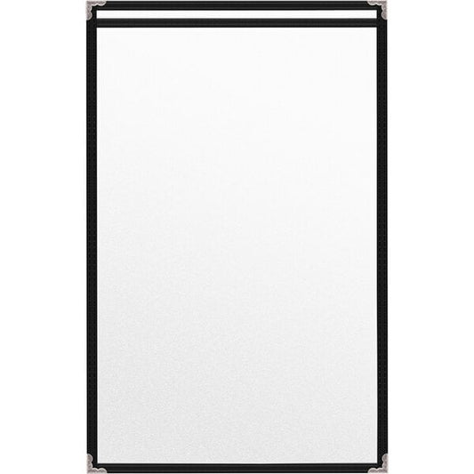 H. Menu Cover w/ Silver Decorative Corners and Matte Finish – item 759TES4BM17