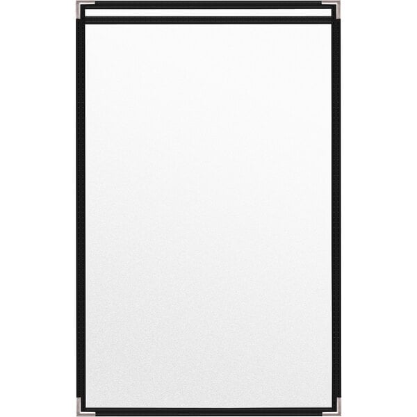 H. Menu Cover w/ Silver Smooth Corners and Matte Finish – item 759TES4DM17