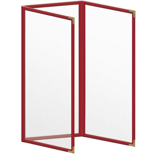 H. Menu Cover w/ Gold Decorative Corners and Matte Finish – item 759TET3AM41