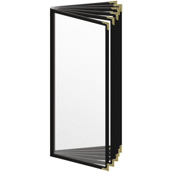 H. Menu Cover w/ Gold Decorative Corners and Matte Finish – item 759T124AM41