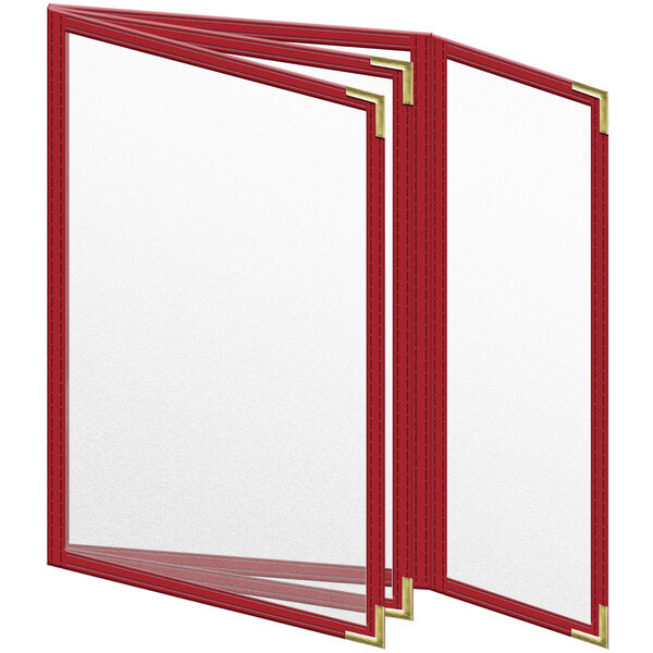 H. Menu Cover w/ Gold Smooth Corners and Matte Finish – item 759TBQ3CM55