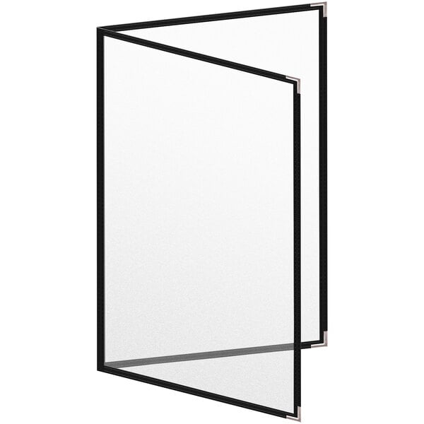 H. Menu Cover w/ Silver Smooth Corners and Matte Finish – item 759TED4DM17