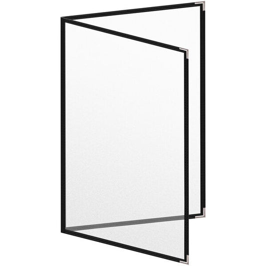 H. Menu Cover w/ Silver Smooth Corners and Matte Finish – item 759TED4DM17