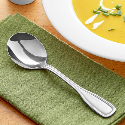 Acopa Saxton 6 5/16" Heavy Bouillon Spoon – item 267350002 image 2