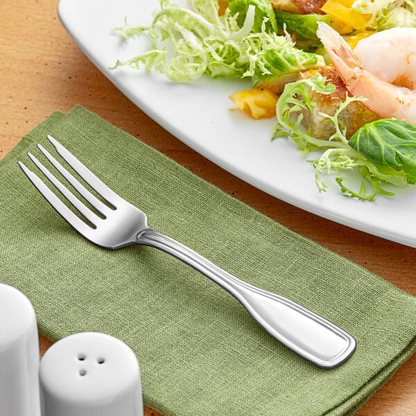 Acopa Saxton 6 3/4" Heavy Salad / Dessert Fork – item 267350006 image 2