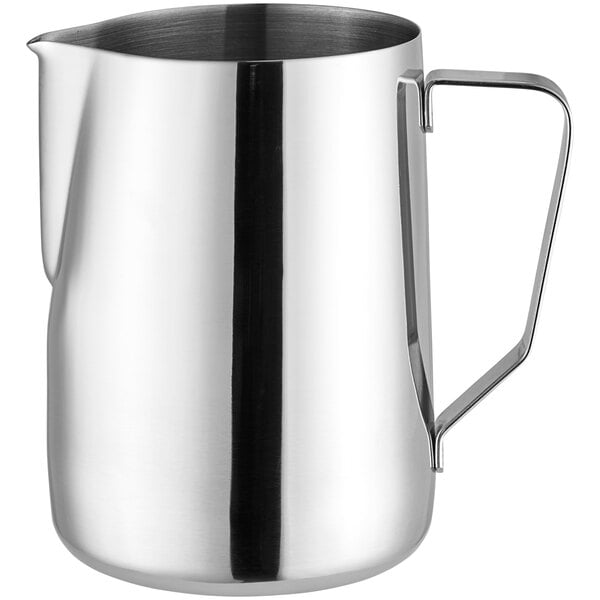 Acopa 33 oz. Stainless Frothing Pitcher w/ Measuring Lines – item 553TFROPS33