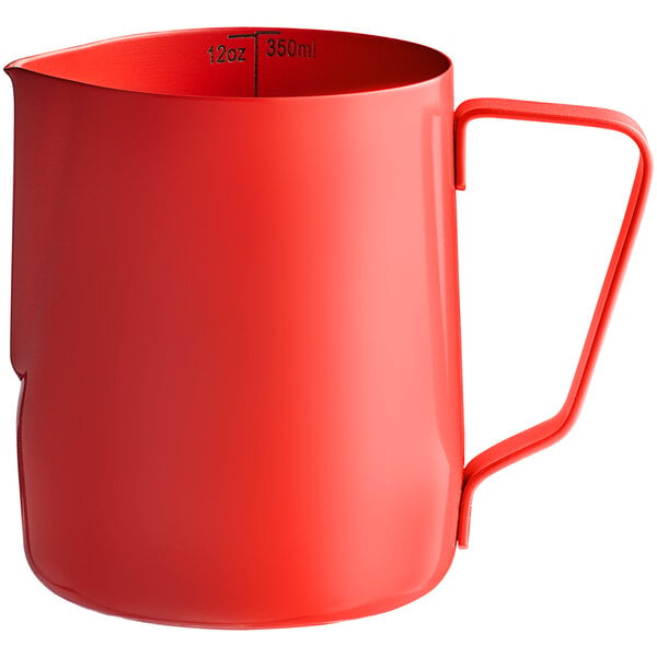 Acopa 12 oz. Frothing Pitcher w/ Measuring Lines – item 553TFROPR12