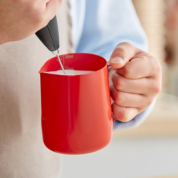 Acopa 12 oz. Frothing Pitcher w/ Measuring Lines – item 553TFROPR12 image 2
