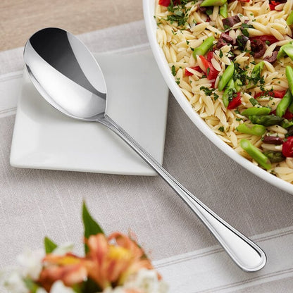 Acopa Edgeworth 11 1/4" X-Heavy Solid Serving Spoon – item 267750816 image 2