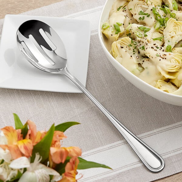 Acopa Edgeworth 11 1/4" X-Heavy Slotted Spoon – item 267750818 image 2
