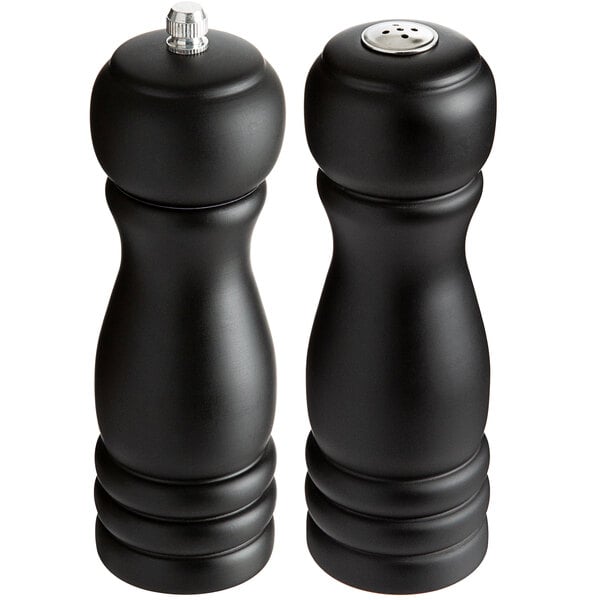 Acopa 6" Matte Wooden Salt & Pepper Mill – item 407SP612