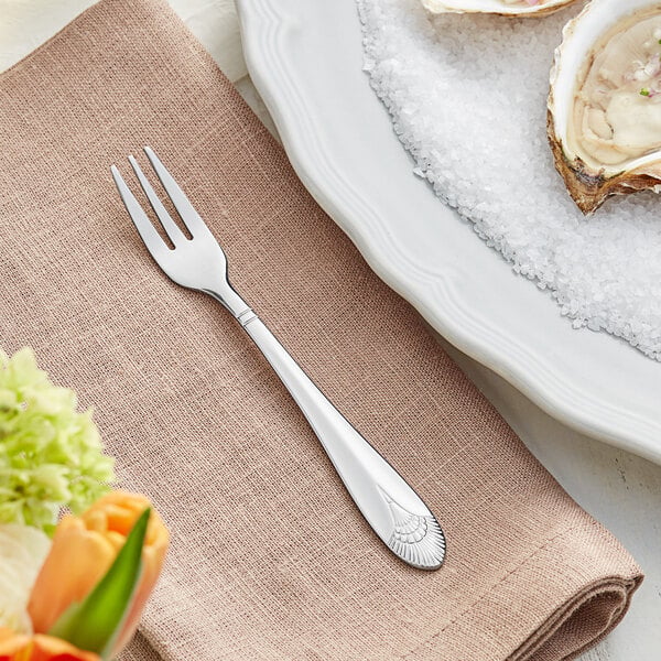 Acopa Monaca 5 5/8" Oyster / Appetizer / Cocktail Fork – item 267770807 image 2