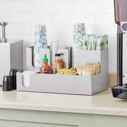 ServSense 9-Section / Wall-Mount Cup / Condiment Organizer – item 651CPCMOSS9 image 2