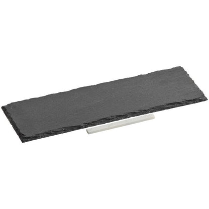 Acopa 11 1/2" x 4" Black Slate Serving Tray – item 304SLRE1154 image 2