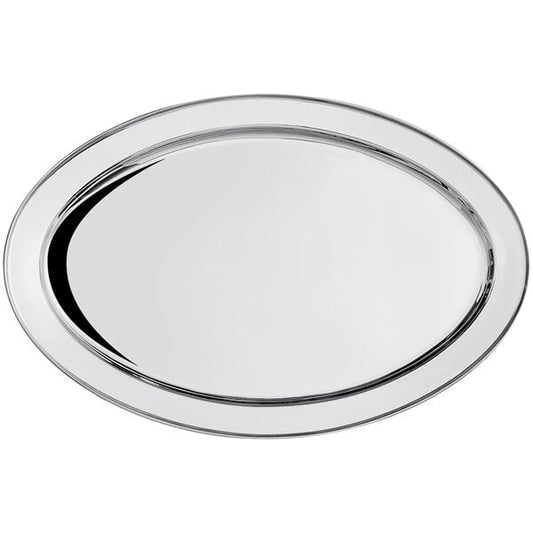 Acopa 27 3/4" x 18 3/4" Stainless Serving Platter – item 553PLTROVL26