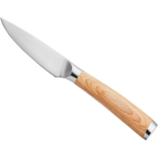 American Metalcraft 8" Paring / Knife w/ Wooden Handle PKW8 – item 124PKW8
