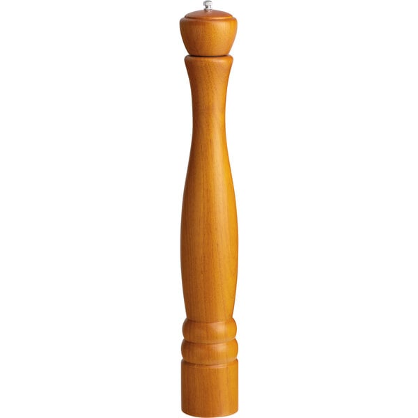 Acopa 21" Matte Brown Wooden Salt / Pepper Mill – item 176PM21ACBRN